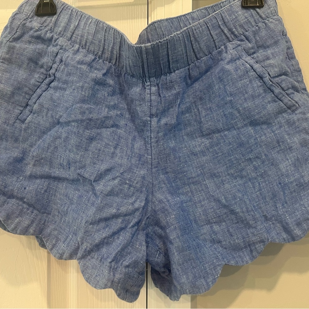 Lilly Pulitzer Blue Scalloped Shorts